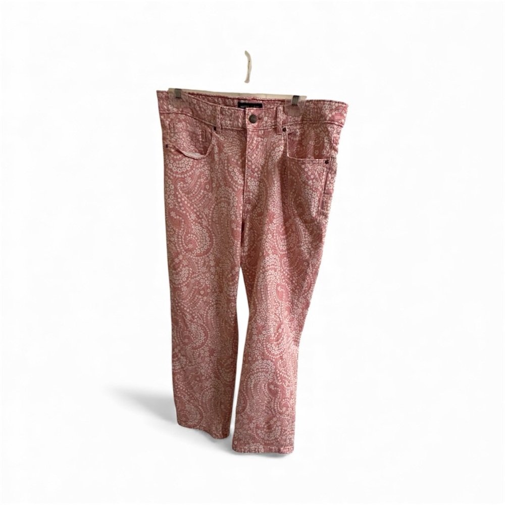 Nautica Pink Floral Cropped Jeans Sz.12